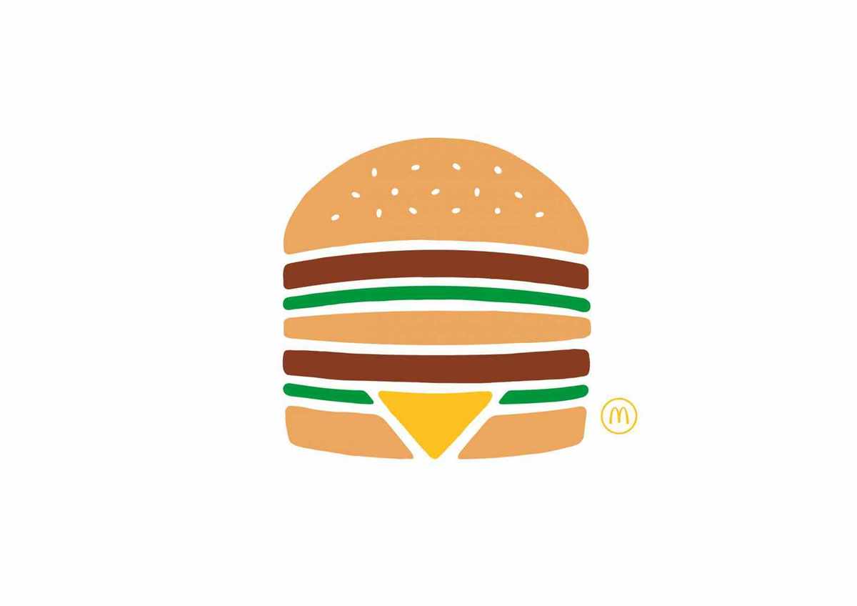Mc Donald Hamburger BigMac Minimaliste