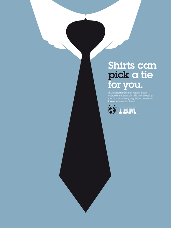 IBM affiche graphisme minimaliste