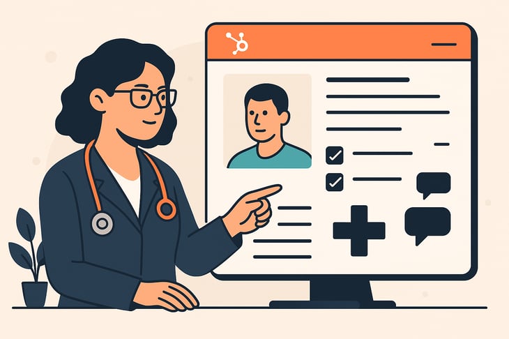 Avec HubSpot CRM chaque patient bnficie dun dossier numrique complet Pas de texte-1