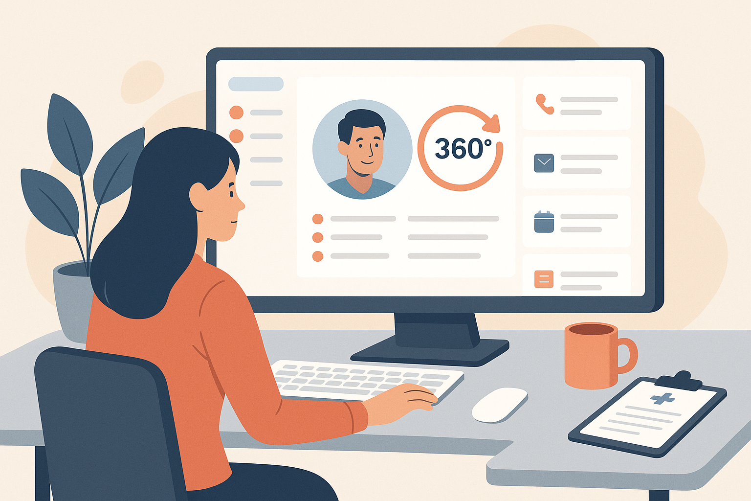 HubSpot CRM offre une vue 360 du patient Pas de texte-1