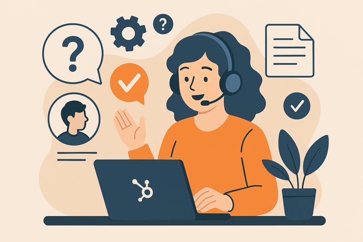 Questce que le centre de support de HubSpot pas de texte illustration