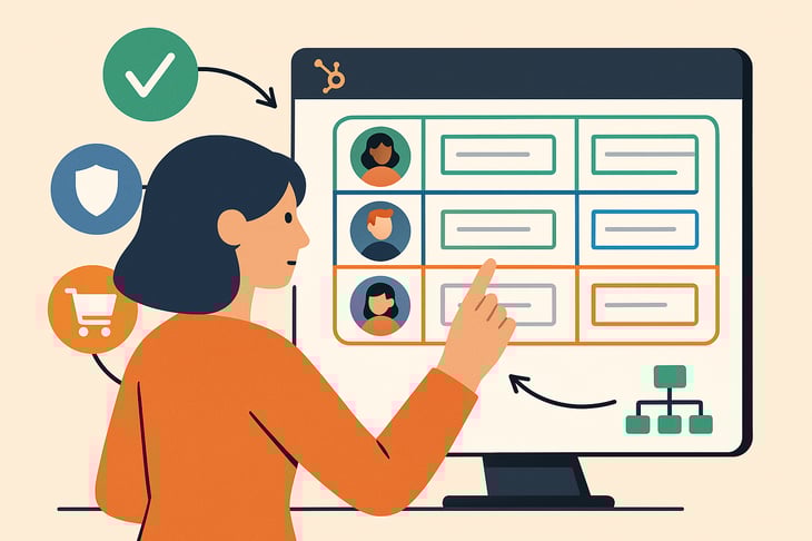 Segmentation intelligente des clients avec HubSpot CRM Pas de texte juste lillustration-2