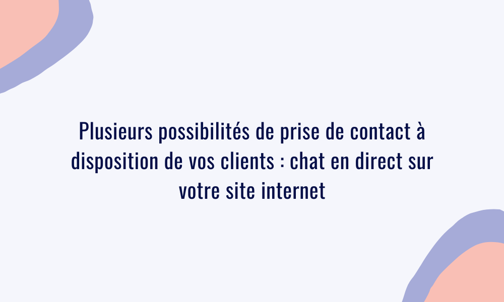 Prise de contact